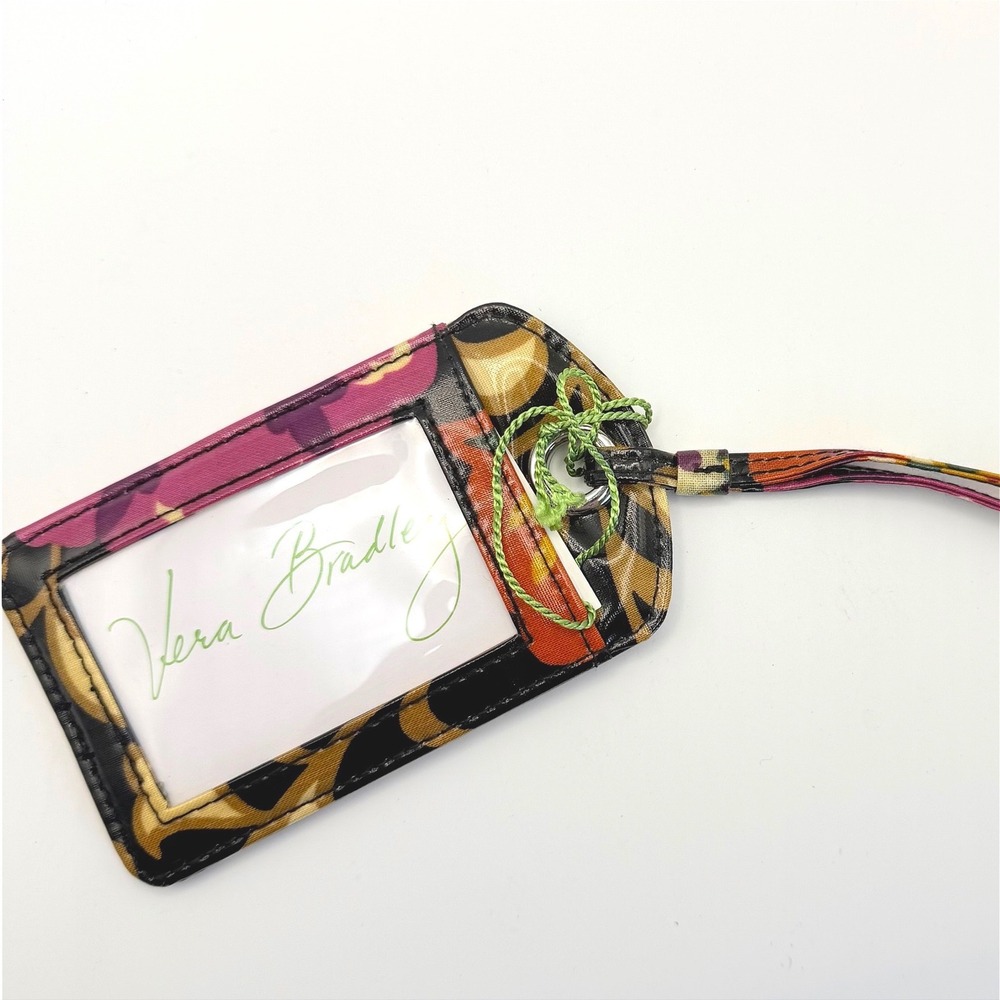 NWT Vera Bradley Luggage ID Tag Suzano Classic Pattern Travel Holder